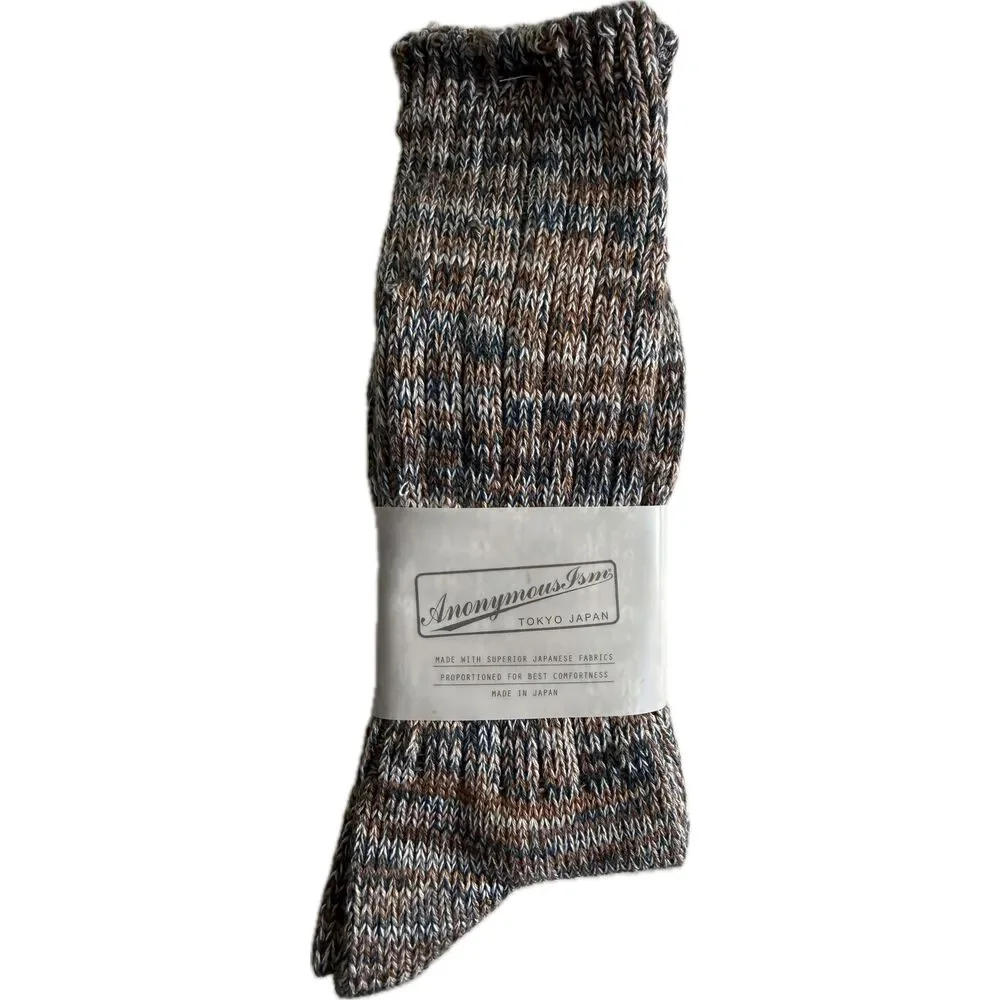 Anonymous ISM Socks Crew Made in Japan Cashmere Blend One Size Fits Most